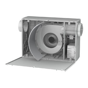 Ventilátor triedy M5 a filter vo vnútri jednotky